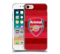 Head Case Designs Officially Licensed Arsenal FC Training Red Crest 2 Gel Case [Military Grade Protection] Compatible with Apple iPhone 7/8 / SE 2020 & 2022 and Compatible with MagSafe