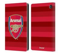 Head Case Designs Officially Licensed Arsenal FC Training Red Crest 2 Leather Wallet Case Compatible With Amazon Fire 7 2022