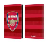 Head Case Designs Officially Licensed Arsenal FC Training Red Crest 2 Leather Wallet Case Compatible With Amazon Kindle 11th Gen (2024)