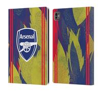 Head Case Designs Officially Licensed Arsenal FC Urban Training Patterns Leather Wallet Case Compatible With Apple iPad Pro 11 M4/M5 2024/2025