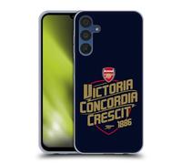Head Case Designs Officially Licensed Arsenal FC Victoria Concordia Crescit Typography Gel Case [Military Grade Protection] Compatible With Samsung Galaxy A15