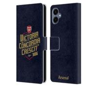 Head Case Designs Officially Licensed Arsenal FC Victoria Concordia Crescit Typography Leather Wallet Case Compatible With Samsung Galaxy A06 4G / 5G