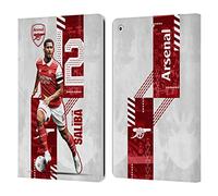 Head Case Designs Officially Licensed Arsenal FC William Saliba 2022/23 First Team Leather Wallet Case Compatible With Apple iPad 10.2 2019/2020/2021