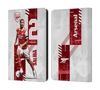 Head Case Designs Officially Licensed Arsenal FC William Saliba 2022/23 First Team Leather Wallet Case Compatible With Amazon Kindle Paperwhite 6