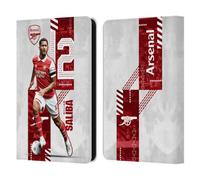 Head Case Designs Officially Licensed Arsenal FC William Saliba 2022/23 First Team Leather Wallet Case Compatible With Amazon Kindle 11th Gen 6in 2022