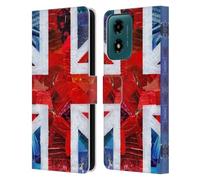 Head Case Designs Officially Licensed Artpoptart Union Jack Flags Leather Book Wallet Case Cover Compatible With Motorola Moto G04/G04s/G24 4G