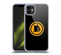 Head Case Designs Officially Licensed AS Roma Black And Gold Crest Graphics Gel Case [Military Grade Protection] Compatible with Apple iPhone 11 and Compatible with MagSafe