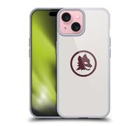 Head Case Designs Officially Licensed AS Roma Maroon Wolf 2024/25 Graphic Logo Gel Case [Military Grade Protection] Compatible with Apple iPhone 15 and Compatible with MagSafe