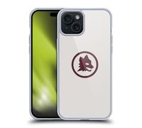 Head Case Designs Officially Licensed AS Roma Maroon Wolf 2024/25 Graphic Logo Gel Case [Military Grade Protection] Compatible With Apple iPhone 15 Plus