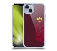 Head Case Designs Officially Licensed AS Roma Oversized Crest Graphics Gel Case [Military Grade Protection] Compatible With Apple iPhone 14 Plus