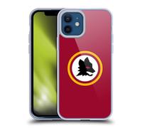 Head Case Designs Officially Licensed AS Roma Wolf Circle Crest Graphics Gel Case [Military Grade Protection] Compatible with Apple iPhone 12 / iPhone 12 Pro and Compatible with MagSafe