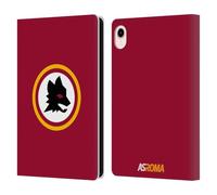 Head Case Designs Officially Licensed AS Roma Wolf Circle Crest Graphics Leather Wallet Case Compatible With Apple iPad mini (2021/2024)