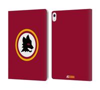 Head Case Designs Officially Licensed AS Roma Wolf Circle Crest Graphics Leather Wallet Case Compatible With Apple iPad Air 13 2024/2025