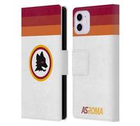 Head Case Designs Officially Licensed AS Roma Wolf Retro Heritage Crest Graphics Leather Wallet Case Compatible With Apple iPhone 11