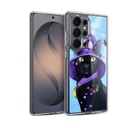 Head Case Designs Officially Licensed Ash Evans Butterfly Sky Black Cats Gel Case [Military Grade Protection] Compatible with Samsung Galaxy S26 Ultra and Compatible with MagSafe