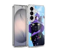 Head Case Designs Officially Licensed Ash Evans Butterfly Sky Black Cats Gel Case [Military Grade Protection] Compatible with Samsung Galaxy S26 Plus and Compatible with MagSafe