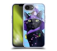 Head Case Designs Officially Licensed Ash Evans Butterfly Sky Black Cats Gel Case [Military Grade Protection] Compatible with Apple iPhone 16e and Compatible with MagSafe
