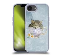 Head Case Designs Officially Licensed Ash Evans Chamomile Tea Graphics Gel Case [Military Grade Protection] Compatible with Apple iPhone 16e and Compatible with MagSafe