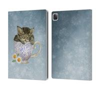 Head Case Designs Officially Licensed Ash Evans Chamomile Tea Graphics Leather Wallet Case Compatible With Apple iPad Pro 12.9 2020/2021/2022