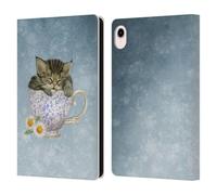 Head Case Designs Officially Licensed Ash Evans Chamomile Tea Graphics Leather Wallet Case Compatible With Apple iPad mini (2021/2024)