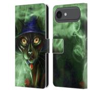 Head Case Designs Officially Licensed Ash Evans Conjuring Magic Black Cats Leather Wallet Case Compatible With Apple iPhone 17 Air
