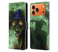 Head Case Designs Officially Licensed Ash Evans Conjuring Magic Black Cats Leather Wallet Case Compatible With Apple iPhone 17 Pro Max