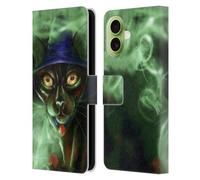 Head Case Designs Officially Licensed Ash Evans Conjuring Magic Black Cats Leather Wallet Case Compatible With Apple iPhone 17