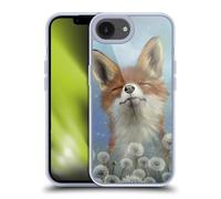 Head Case Designs Officially Licensed Ash Evans Dandelion Fox Animals Gel Case [Military Grade Protection] Compatible with Apple iPhone 16e and Compatible with MagSafe