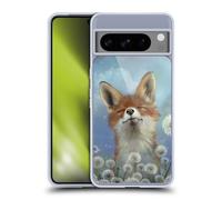 Head Case Designs Officially Licensed Ash Evans Dandelion Fox Animals Gel Case [Military Grade Protection] Compatible With Google Pixel 8 Pro