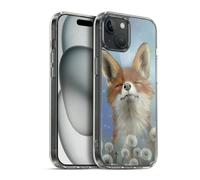 Head Case Designs Officially Licensed Ash Evans Dandelion Fox Animals Gel Case [Military Grade Protection] Compatible with Apple iPhone 15 Plus and Compatible with MagSafe