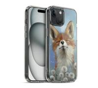 Head Case Designs Officially Licensed Ash Evans Dandelion Fox Animals Gel Case [Military Grade Protection] Compatible with Apple iPhone 15 and Compatible with MagSafe