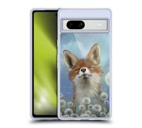 Head Case Designs Officially Licensed Ash Evans Dandelion Fox Animals Gel Case [Military Grade Protection] Compatible With Google Pixel 7a