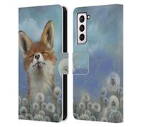 Head Case Designs Officially Licensed Ash Evans Dandelion Fox Animals Leather Wallet Case Compatible With Samsung Galaxy S21 5G