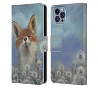 Head Case Designs Officially Licensed Ash Evans Dandelion Fox Animals Leather Wallet Case Compatible With Apple iPhone 14