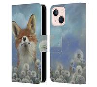 Head Case Designs Officially Licensed Ash Evans Dandelion Fox Animals Leather Wallet Case Compatible With Apple iPhone 13 Mini