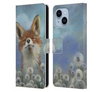 Head Case Designs Officially Licensed Ash Evans Dandelion Fox Animals Leather Wallet Case Compatible With Apple iPhone 14 Plus