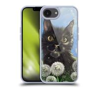 Head Case Designs Officially Licensed Ash Evans Dandelions Black Cats 2 Gel Case [Military Grade Protection] Compatible with Apple iPhone 16e and Compatible with MagSafe
