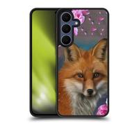 Head Case Designs Officially Licensed Ash Evans Fox Peonies Animals Gel Armour Case [Military Grade Protection] Compatible With Samsung Galaxy S25 FE
