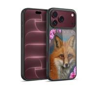 Head Case Designs Officially Licensed Ash Evans Fox Peonies Animals Gel Armour Case [Military Grade Protection] Compatible With Apple iPhone 18 Pro Max