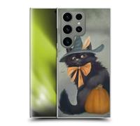 Head Case Designs Officially Licensed Ash Evans Halloween Pumpkin Black Cats 2 Hard Back Case Compatible With Samsung Galaxy S24 Ultra 5G