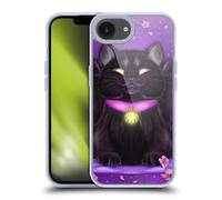 Head Case Designs Officially Licensed Ash Evans Lucky Black Cats Gel Case [Military Grade Protection] Compatible with Apple iPhone 16e and Compatible with MagSafe