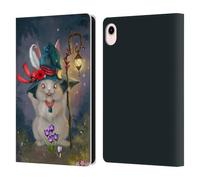 Head Case Designs Officially Licensed Ash Evans Magic Bunny Graphics Leather Wallet Case Compatible With Apple iPad mini (2021/2024)