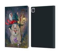 Head Case Designs Officially Licensed Ash Evans Magic Bunny Graphics Leather Wallet Case Compatible With Apple iPad Pro 12.9 2020/2021/2022