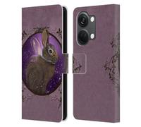 Head Case Designs Officially Licensed Ash Evans Rabbit Animals Leather Book Wallet Case Cover Compatible With OnePlus Nord 3 5G