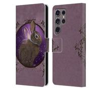Head Case Designs Officially Licensed Ash Evans Rabbit Animals Leather Wallet Case Compatible With Samsung Galaxy S24 Ultra 5G