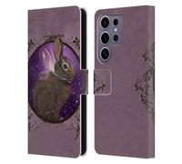 Head Case Designs Officially Licensed Ash Evans Rabbit Animals Leather Wallet Case Compatible With Samsung Galaxy S25 Ultra