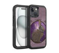 Head Case Designs Officially Licensed Ash Evans Rabbit Animals Ultra-Armoured Shockproof Case [Military Grade Protection] Compatible With Apple iPhone 15