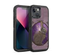 Head Case Designs Officially Licensed Ash Evans Rabbit Animals Ultra-Armoured Shockproof Case [Military Grade Protection] Compatible With Apple iPhone 13