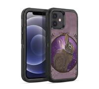 Head Case Designs Officially Licensed Ash Evans Rabbit Animals Ultra-Armoured Shockproof Case [Military Grade Protection] Compatible With Apple iPhone 12 / iPhone 12 Pro