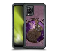 Head Case Designs Officially Licensed Ash Evans Rabbit Animals Ultra-Armoured Shockproof Case [Military Grade Protection] Compatible With Samsung Galaxy A12 (2020)
